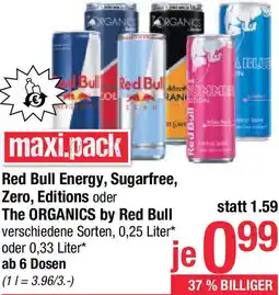 Maximarkt Energy, Sugarfree, Zero, Editions oder The ORGANICS Angebot