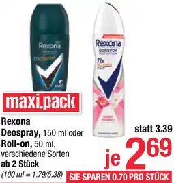 Maximarkt Deospray oder Roll-on Angebot