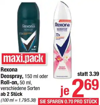 Maximarkt Deospray oder Roll-on Angebot