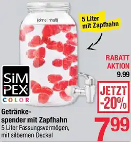 Maximarkt Spender mit zapfhahn Angebot