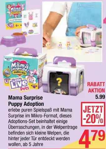 Maximarkt Mama Surprise Puppy Adoption Angebot