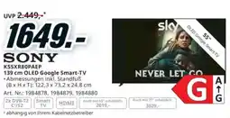 Media Markt K55XR80PAEP 139 cm OLED Google Smart-TV Angebot