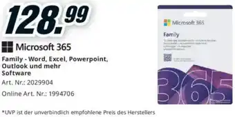 Media Markt Family - Word, Excel, Powerpoint, Outlook und mehr Software Angebot