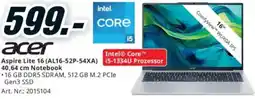Media Markt Aspire Lite 16 Notebook Angebot