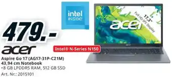 Media Markt Aspire Go 17 Angebot