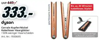 Media Markt Corrale Kupfer/Nickel Kabelloser Haarglätter Angebot