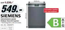 Media Markt Einbau-Geschirrspüler Angebot