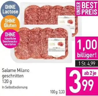 Sutterlüty Salame Milano geschnitten Angebot