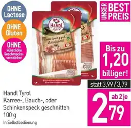 Sutterlüty Karree-, Bauch-, oder Schinkenspeck geschnitten Angebot
