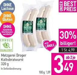 Sutterlüty Metzgerei Broger Kalbsbratwurst Angebot