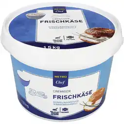 Metro Cremiger Frischkäse, Preisangabe ohne MwSt. (Preis inkl. MwSt. 11,68 €), METRO Angebot