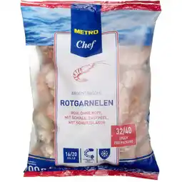 Metro Argentinische Rotgarnelen, Preisangabe ohne MwSt. (Preis inkl. MwSt. 26,94 €), METRO Angebot