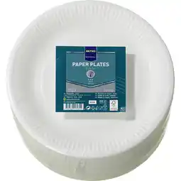 Metro Pappteller Ø 26 cm, Preisangabe ohne MwSt. (Preis inkl. MwSt. 11,99 €), METRO Angebot