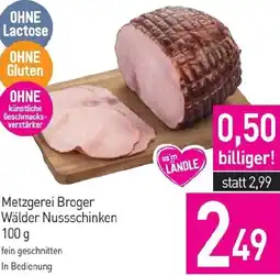 Sutterlüty Metzgerei Broger Wälder Nussschinken Angebot