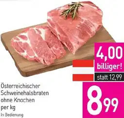 Sutterlüty Österreichischer Schweinehalsbraten ohne Knochen Angebot