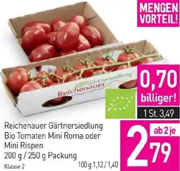 Sutterlüty Bio Tomaten Mini Roma oder Mini Rispen Angebot