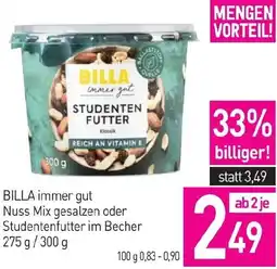 Sutterlüty Nuss Mix gesalzen oder Studentenfutter im Becher Angebot