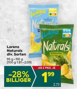 Billa Lorenz Naturals div. Sorten Angebot