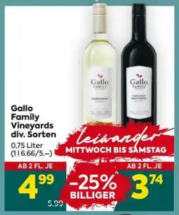 Billa Gallo Family Vineyards div. Sorten Angebot