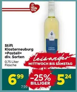 Billa Stift Klosterneuburg Pastell div. Sorten Angebot
