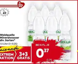 Billa Waldquelle Mineralwasser div. Sorten Angebot