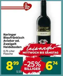 Billa Keringer Blaufränkisch Aviator od. Zweigelt Heideboden Angebot