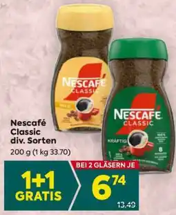 Billa Nescafé Classic div. Sorten Angebot