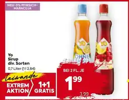 Billa Yo Sirup div. Sorten Angebot