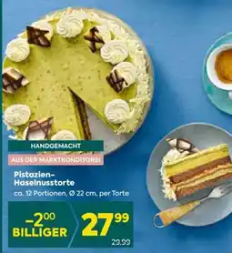 Billa Pistazien-Haselnusstorte Angebot