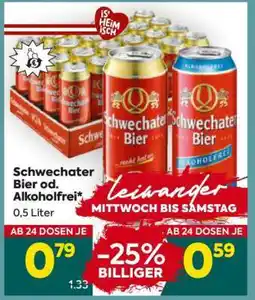 Billa Schwechater Bier od. Alkoholfrei Angebot