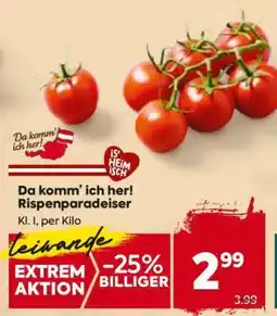 Billa Da komm' ich her! Rispenparadeiser Angebot