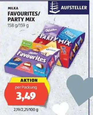 Hofer MILKA FAVOURITES/PARTY MIX Angebot