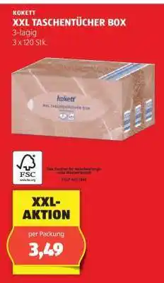 Hofer KOKETT XXL TASCHENTÜCHER BOX Angebot
