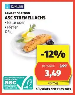 Hofer ALMARE SEAFOOD ASC STREMELLACHS Angebot