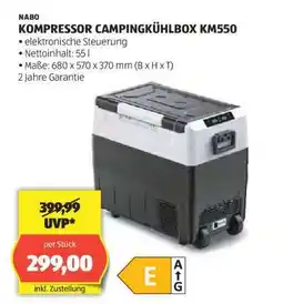 Hofer NABO KOMPRESSOR CAMPINGKÜHLBOX KM550 Angebot