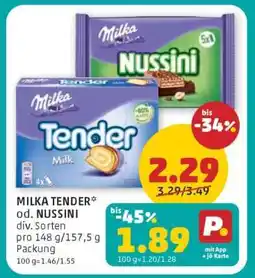 PENNY MILKA TENDER od. NUSSINI Angebot