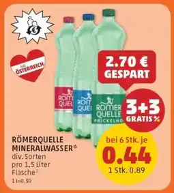PENNY Roemerquelle Mineralwasser Angebot