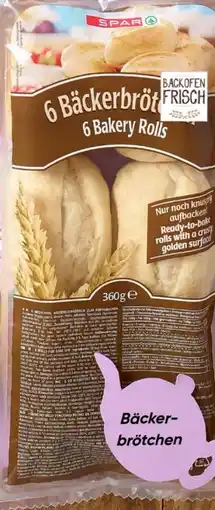 Spar Spar Bäckerbrötchen Angebot