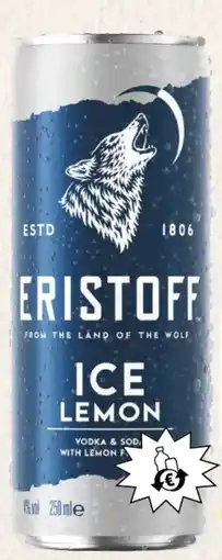 Spar Eristoff Ice Lemon Angebot