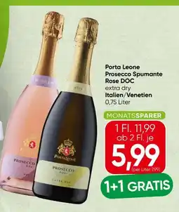 Spar Porta Leone Prosecco Spumante Rose Angebot