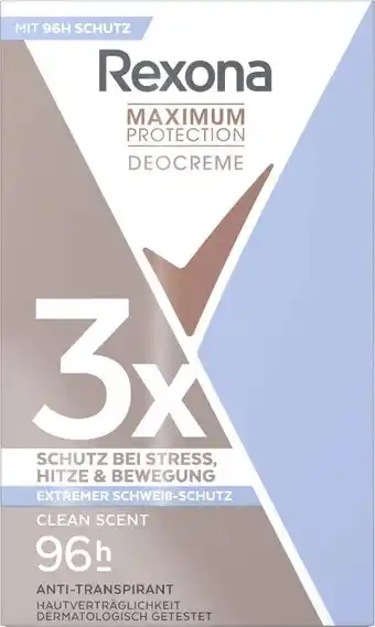 dm Rexona Maximum Protection Deocreme Angebot