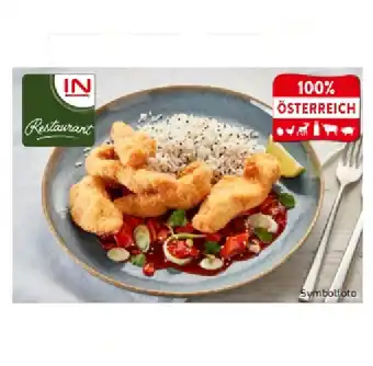 Interspar Knuspriges Huhn in Panko-Panade, mit süß-sauer Sauce und Sesamreis INTERSPAR Angebot