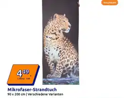 Action Mikrofaser strandtuch Angebot