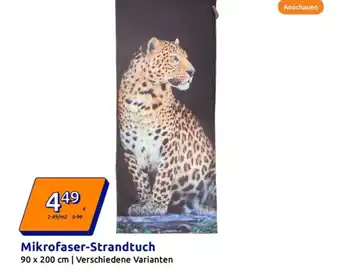 Action Mikrofaser strandtuch Angebot
