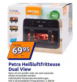 Action Petra heißluftfritteuse dual view Angebot