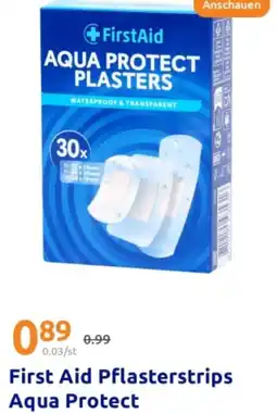 Action First aid pflasterstrips aqua protect Angebot