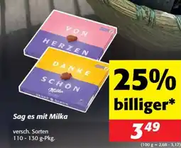 Nah&Frisch Sag es mit milka Angebot