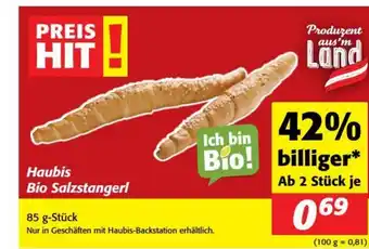 Nah&Frisch Haubis bio salzstangerl Angebot