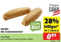 Nah&Frisch Haubis bio grahamweckerl Angebot