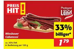 Nah&Frisch Wiesbauer cabanossi Angebot